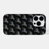 Coque Pour iPhone 14 Plus Rottweiler Rottie Cute Chien Grille Silhouette Noi (Verso Horizontal)