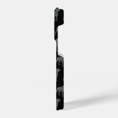 Coque Pour iPhone 14 Plus Rottweiler Rottie Cute Chien Grille Silhouette Noi (Côté gauche)