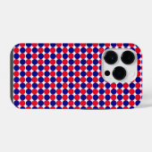 Coque Pour iPhone 14 Plus Rouge, Blanc et Bleu (Verso Horizontal)