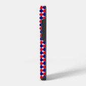 Coque Pour iPhone 14 Plus Rouge, Blanc et Bleu (Côté gauche)