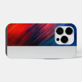 Coque Pour iPhone 14 Plus Rouge bleu Abstrait (Verso Horizontal)