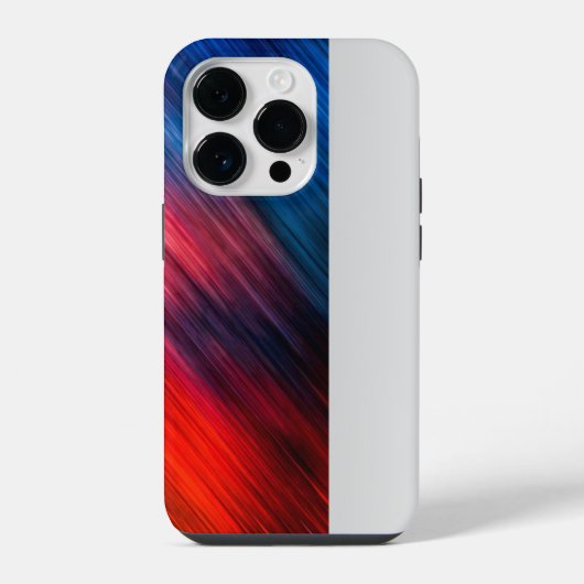 Coque Pour iPhone 14 Plus Rouge bleu Abstrait (Verso)