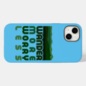 Coque Pour iPhone 14 Plus Se promener plus inquiet moins Coque-Mate coque ip (Verso (horizontal))