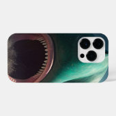 Coque Pour iPhone 14 Plus Shark sculpture on the beach (Verso Horizontal)