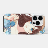 Coque Pour iPhone 14 Plus She Smiles in Summer (Verso Horizontal)