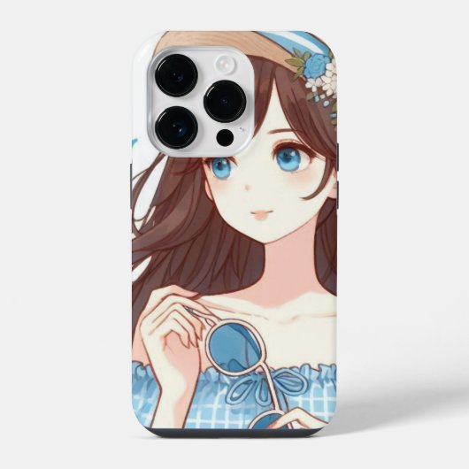 Coque Pour iPhone 14 Plus She Smiles in Summer (Verso)