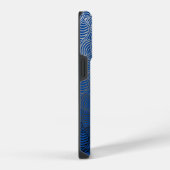 Coque Pour iPhone 14 Plus Shell motif.04.w DBlue BG (Côté droit)