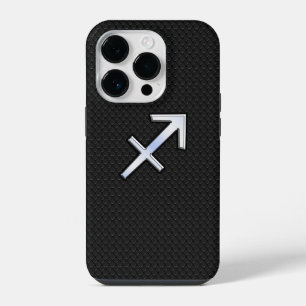 Coque Pour iPhone 14 Plus Signe du zodiaque Sagittaire sur peau de serpent n