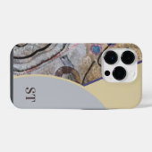 Coque Pour iPhone 14 Plus Simple moderne avec accents Abstraits QR Code (Verso Horizontal)