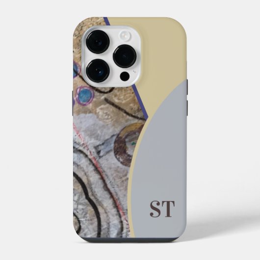 Coque Pour iPhone 14 Plus Simple moderne avec accents Abstraits QR Code (Verso)