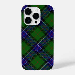 Coque Pour iPhone 14 Plus Sinclair tartan bleu vert plaid