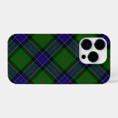 Coque Pour iPhone 14 Plus Sinclair tartan bleu vert plaid (Verso Horizontal)