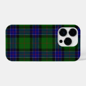Coque Pour iPhone 14 Plus Sinclair tartan bleu vert plaid (Verso Horizontal)