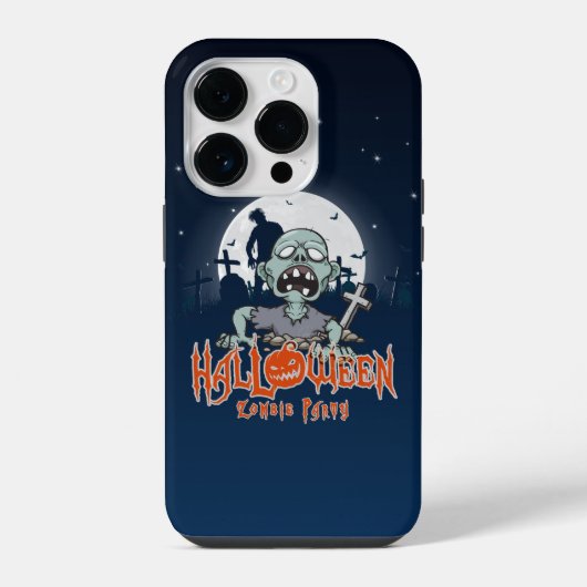 Coque Pour iPhone 14 Plus Soirée Zombie Halloween | (Verso)