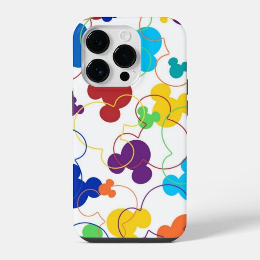 Coque Pour iPhone 14 Plus Souris couleur Mickey (Verso)