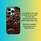 Coque Pour iPhone 14 Plus Steampunk rouge