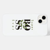 Coque Pour iPhone 14 Plus Super Boss Ever Minimal blanc iPhone / coque ipad (Verso (horizontal))