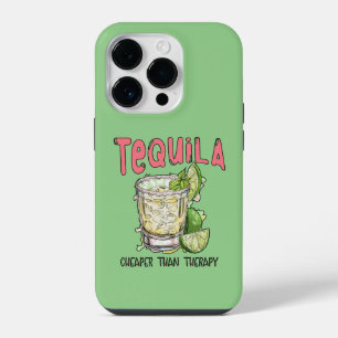 Coque Pour iPhone 14 Plus Tequila Moins Cher Que La Thérapie Drôle Tequila M