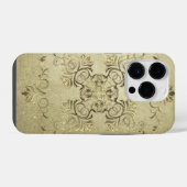 Coque Pour iPhone 14 Plus texture grunge de style baroque. (Verso Horizontal)