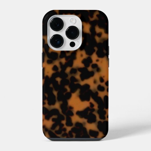 Coque Pour iPhone 14 Plus Tortoise Shell Print, Sable Dark Amber Brown (Verso)