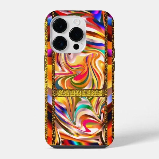 Coque Pour iPhone 14 Plus Tourbillon de couleurs (Verso)