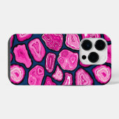 Coque Pour iPhone 14 Plus Tranches d'agate rose (Verso Horizontal)
