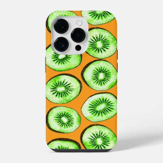 Coque Pour iPhone 14 Plus Tranches de kiwi (Verso)