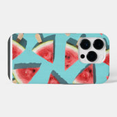 Coque Pour iPhone 14 Plus Tranches de pastèque juteuses au soleil (Verso Horizontal)