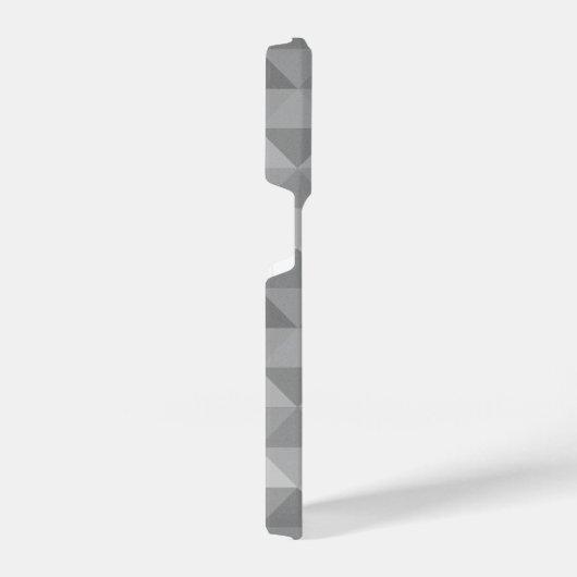 Coque Pour iPhone 14 Plus Triangle gris carré géométrique motif Monogramme (Côté droit)