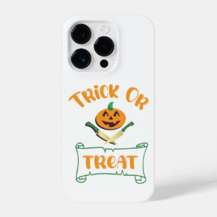 Coque Pour iPhone 14 Plus Trick or treat os de crâne visage de citrouille d'