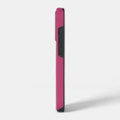 Coque Pour iPhone 14 Plus Typographie minimale moderne monogramme rose girly (Côté gauche)