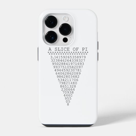 Coque Pour iPhone 14 Plus Une tranche de chiffres de Pi (Verso)