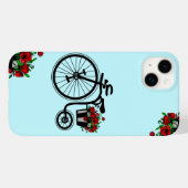 Coque Pour iPhone 14 Plus Vélo romantique avec Fleurs Cadeau coque iphone (Verso (horizontal))