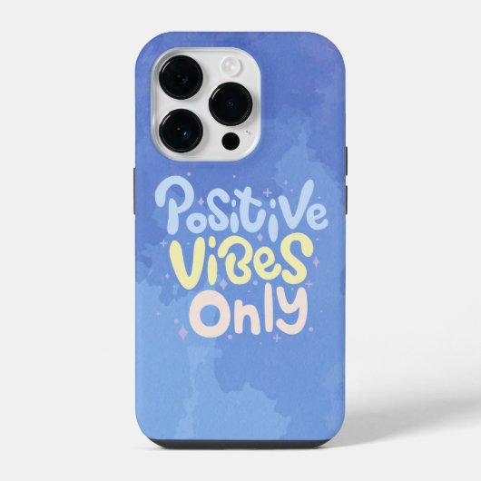 Coque Pour iPhone 14 Plus Vibes Positives Seulement (Verso)