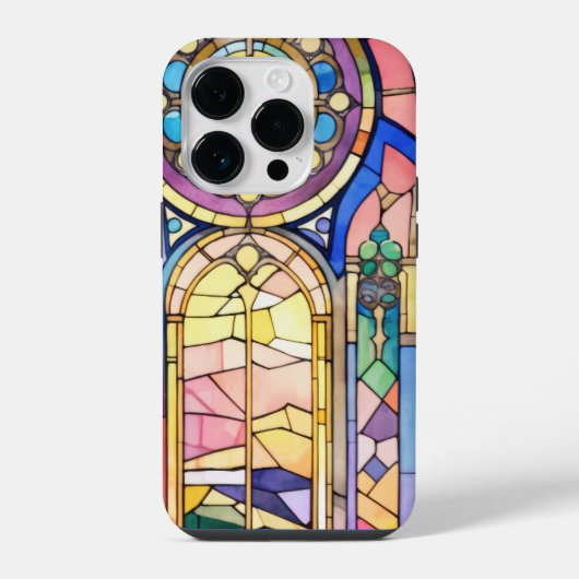 Coque Pour iPhone 14 Plus Vitraux décoratifs picturaux (Verso)