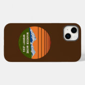 Coque Pour iPhone 14 Plus Voyagez plus Inquiète moins Coque-Mate coque iphon (Verso (horizontal))