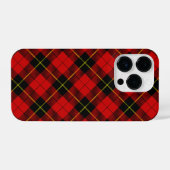 Coque Pour iPhone 14 Plus Wallace tartan rouge noir plaid (Verso Horizontal)