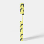 Coque Pour iPhone 14 Plus Whippet Italien Greyhound Chien Grille Silhouette  (Côté droit)