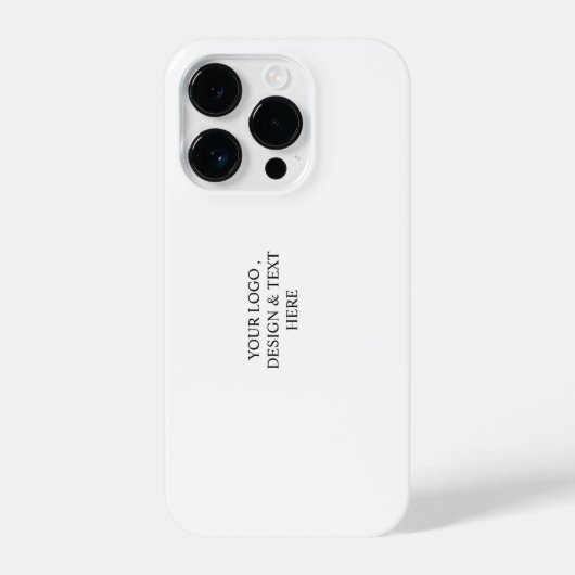 Coque Pour iPhone 14 Plus White Personalized – Your Logo & Text Here (Verso)