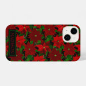 Coque Pour iPhone 14 Poinsettias (Verso Horizontal)