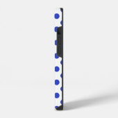 Coque Pour iPhone 14 Points bleus royaux  (Côté gauche)