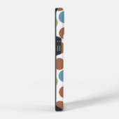 Coque Pour iPhone 14 Points bleus, verts et marron (Côté droit)