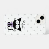 Coque Pour iPhone 14 Points Chic Personnalisés (Verso Horizontal)