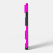 Coque Pour iPhone 14 Points polka magenta #FF00DC Coque iPhone Case-Mat (Côté gauche)