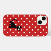 Coque Pour iPhone 14 Points rouges chic  (Verso Horizontal)