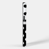 Coque Pour iPhone 14 Pois noir et blanc Coque coque iphone (Verso / Droite)