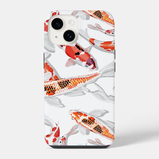 Coque Pour iPhone 14 Poisson koi (Verso)