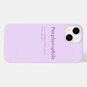 Coque Pour iPhone 14 Porphyrophile : coque iphone lavande (Verso (horizontal))