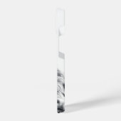 Coque Pour iPhone 14 Portrait de vache Highland premier monogramme noir (Côté gauche)