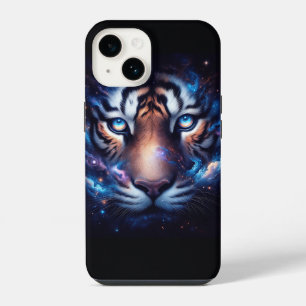 Coque Pour iPhone 14 Portrait majestueux du Tigre cosmique de la nébule